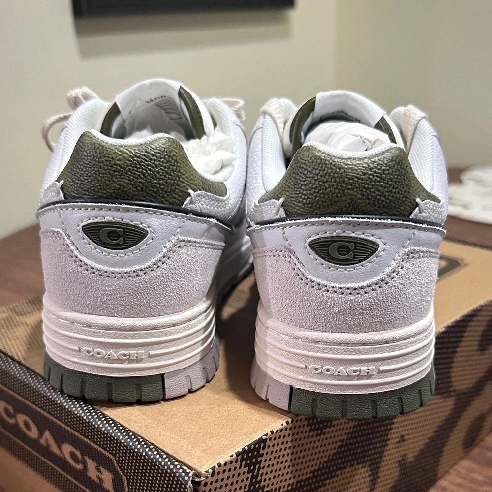 Coach Soho Sneaker in Olive/Optic White - Women's Size 7 - Picture 9 of 15